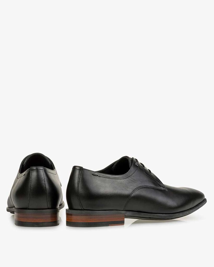 Veterschoen kalfsleer zwart