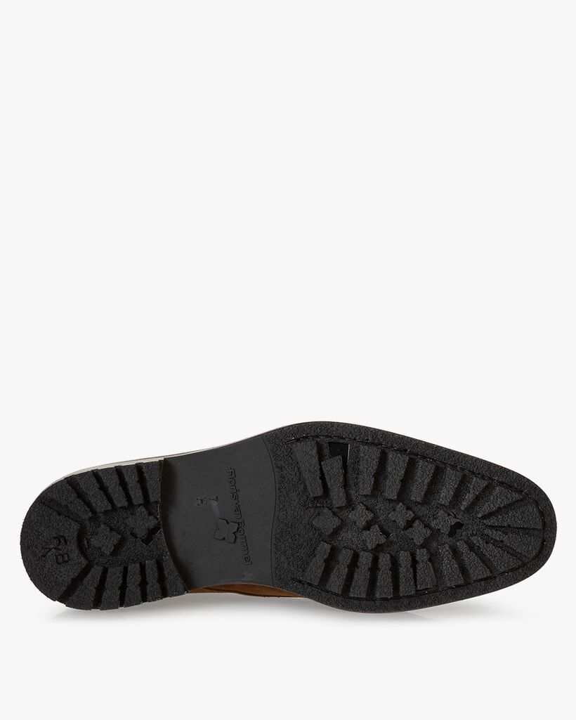 Veterboot su&egrave;de cognac