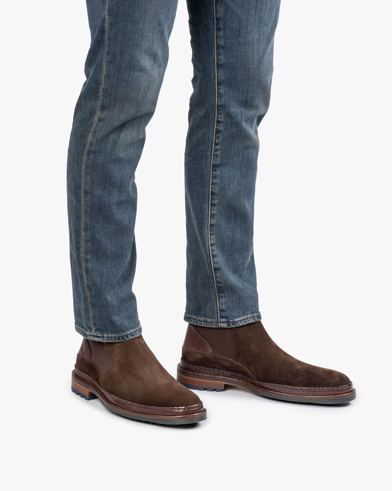 Chelsea boot donkerbruin su&egrave;de