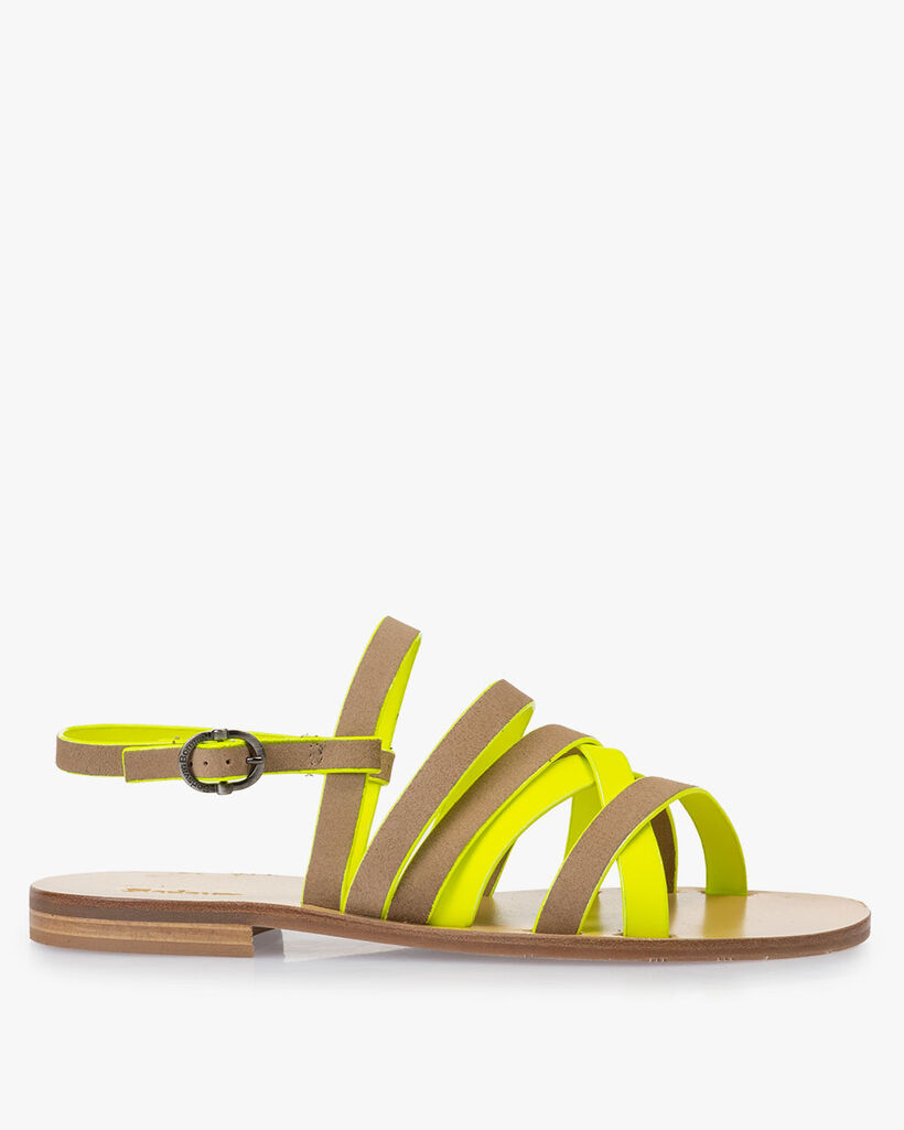 Sandaal su&egrave;de beige