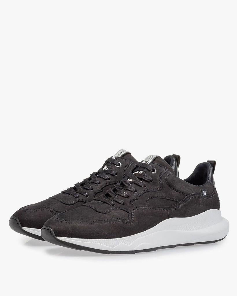 Bulki sneaker zwart nubuck