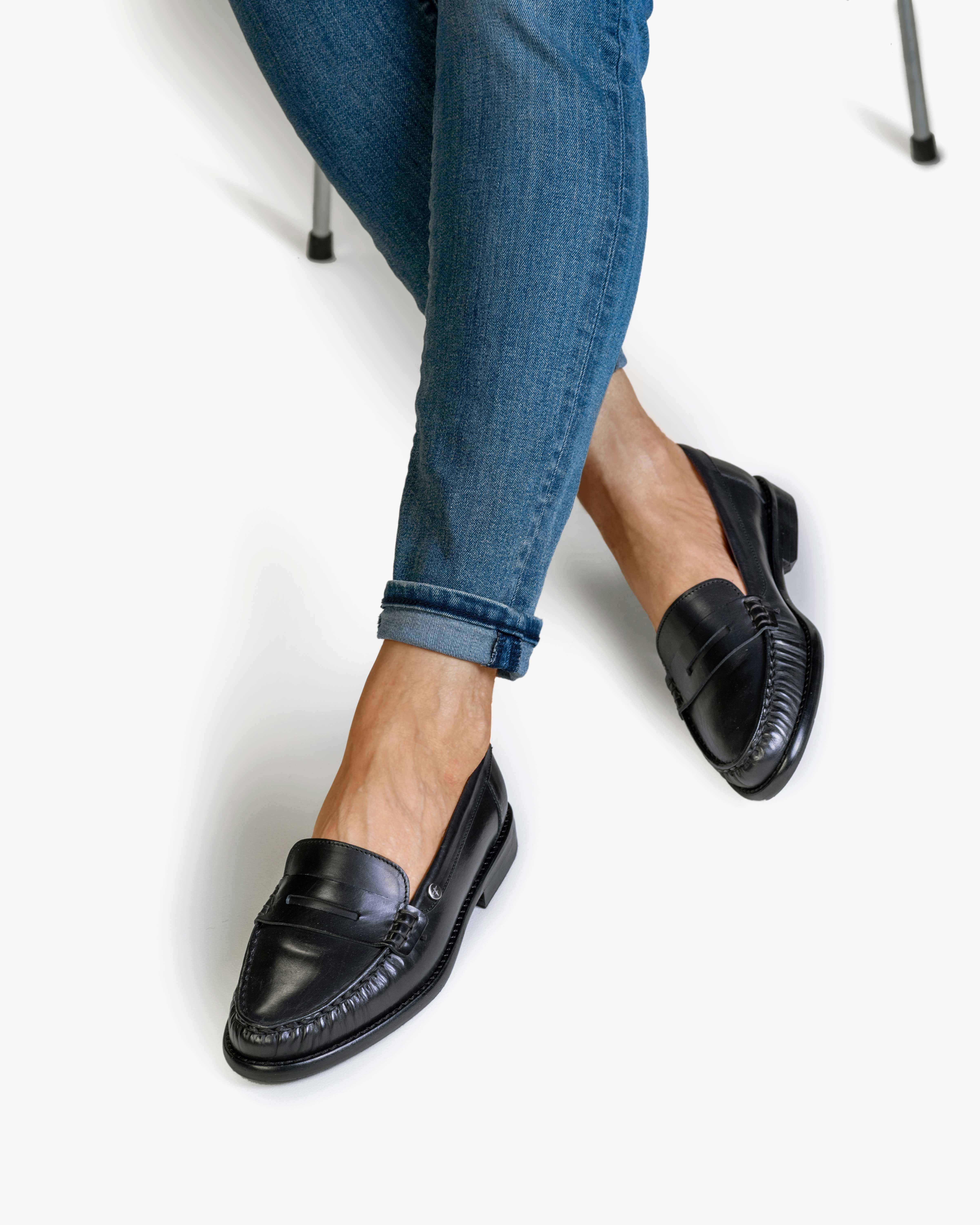 Dames loafers zwart hot sale