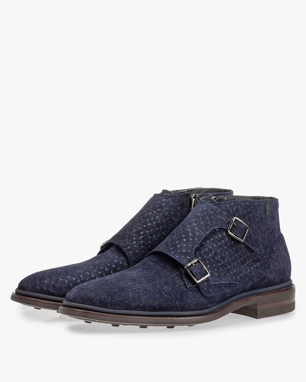 Boot met gespsluiting blauw