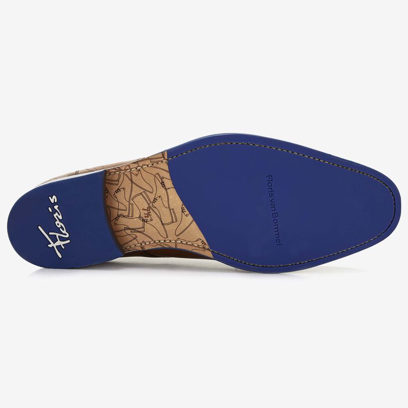 Floris van Bommel cognac leren heren veterschoen