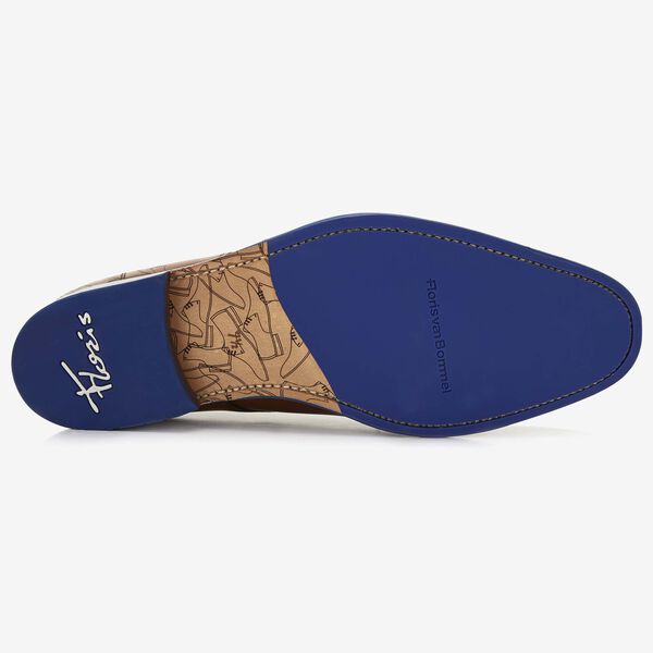 Floris van Bommel cognac leren heren veterschoen