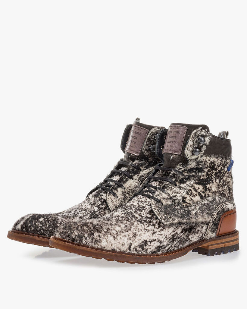 Veterboot pony off-white