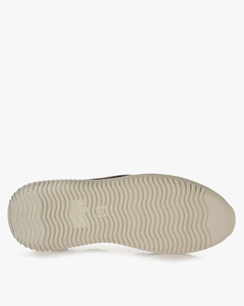 Grey suede leather sneaker