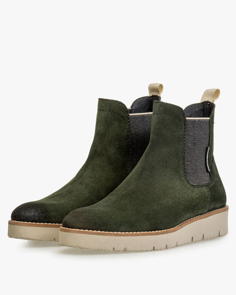 Chelsea boot suede green