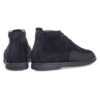 Mid-high suede leather lace boot