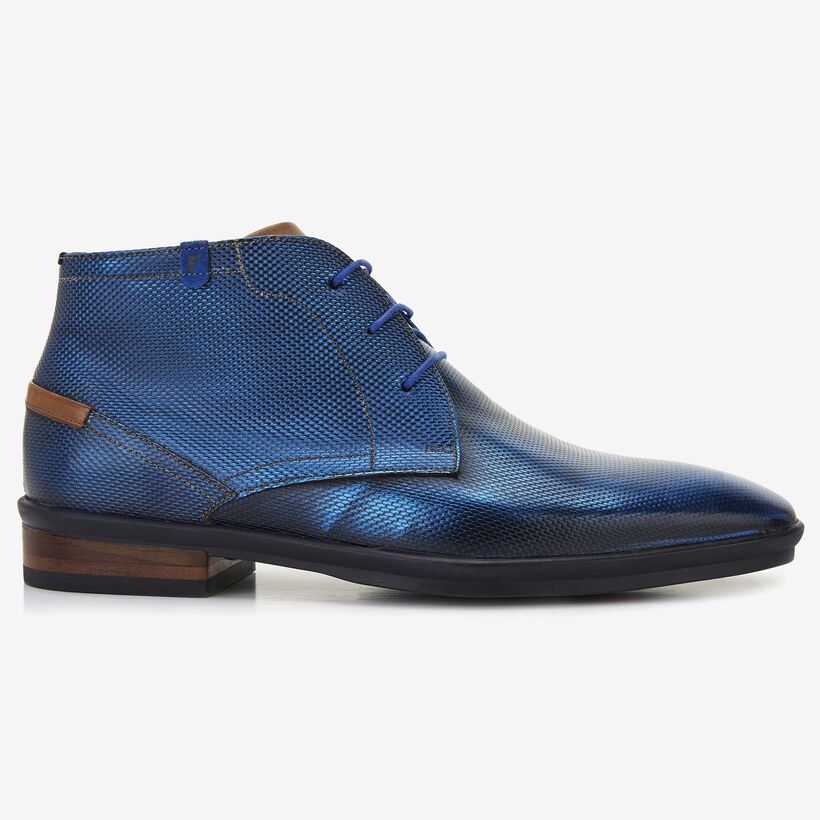Floris van Bommel diamond blue leren heren veterboot