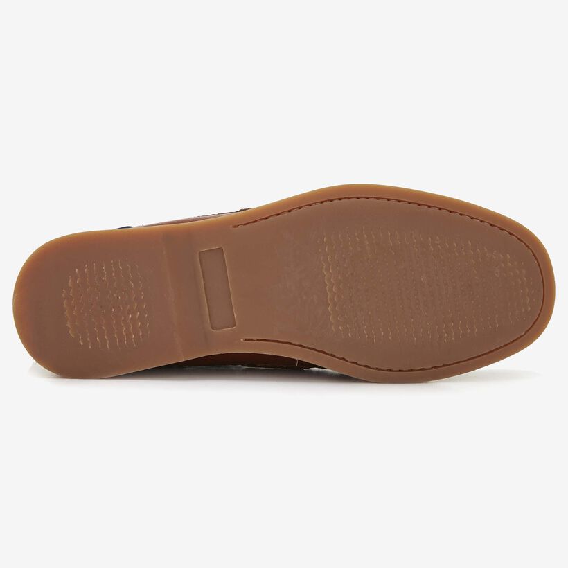 Floris van Bommel cognac leather men's boating shoe
