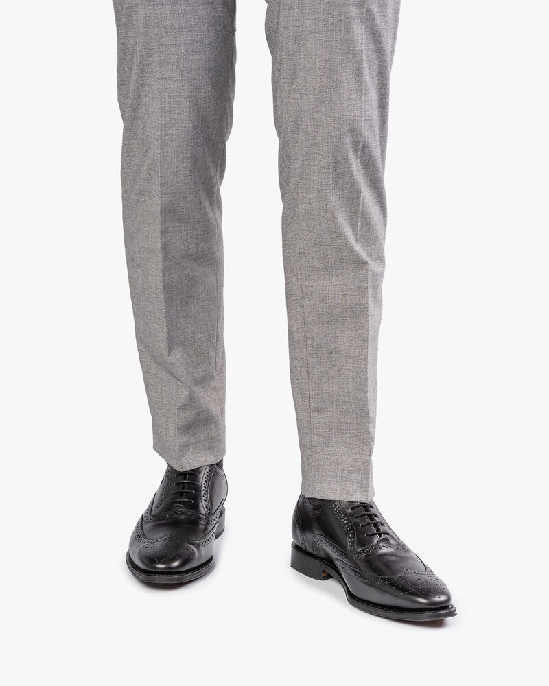 Zwarte kalfsleren brogue