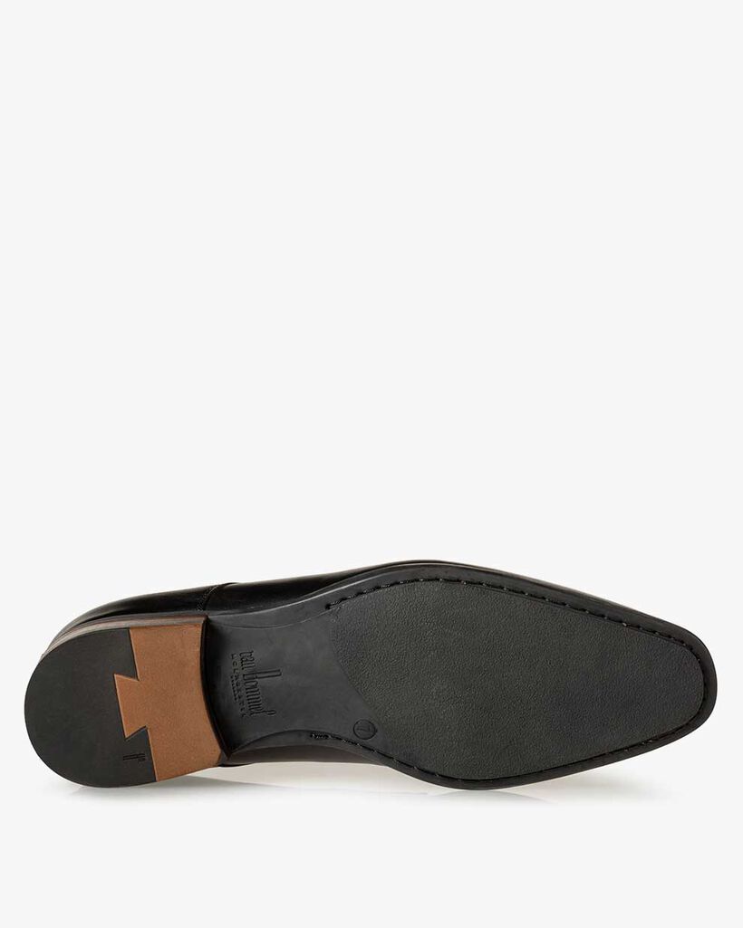 Veterschoen kalfsleer zwart