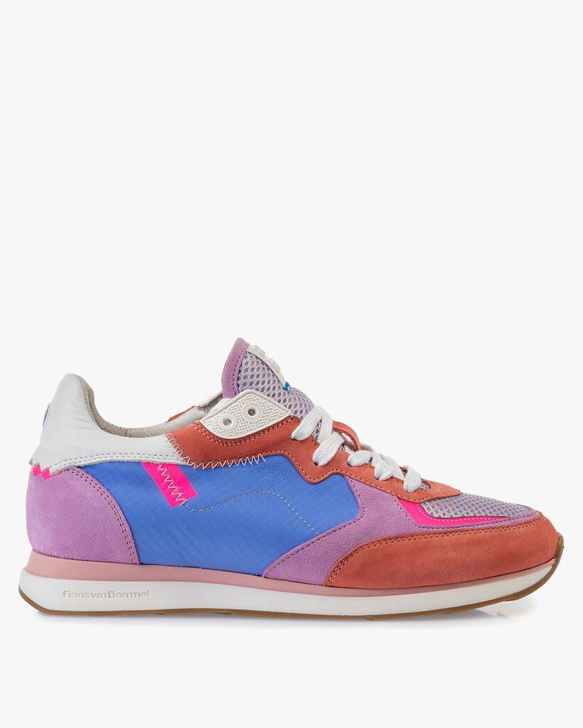 Sneaker nubuckleer multi-colour