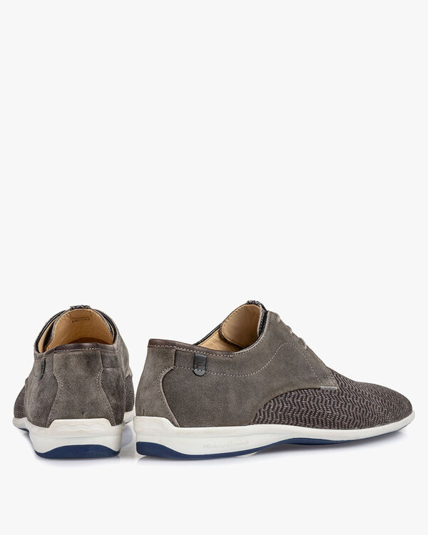 Veterschoen nubuck taupe