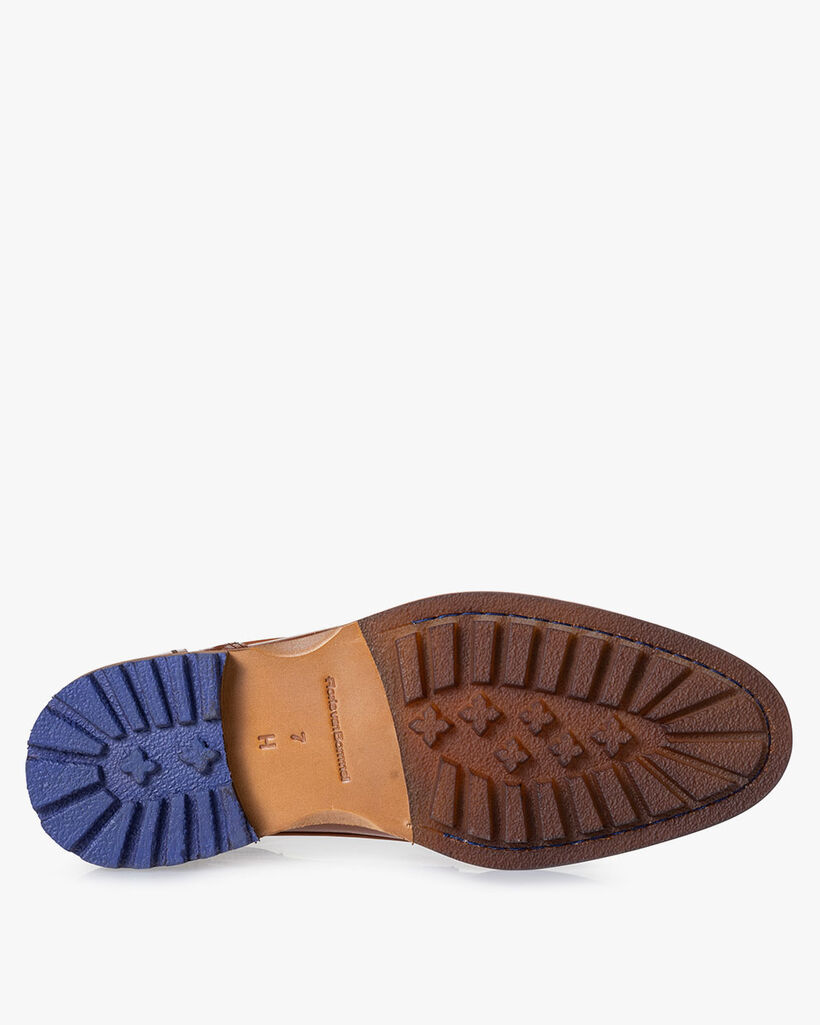 Veterboot leer cognac