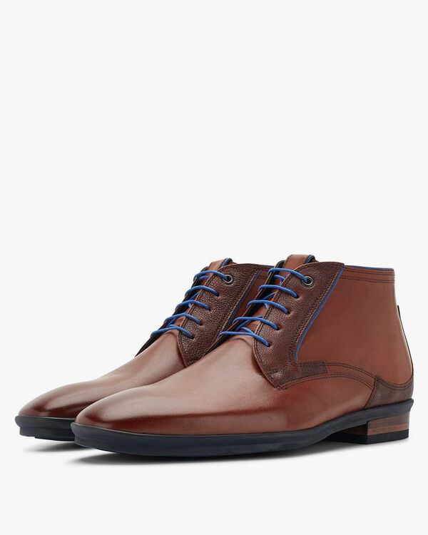 Veterboot kalfsleer cognac