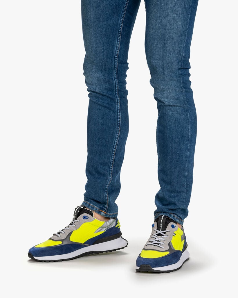 Sneaker textiel geel
