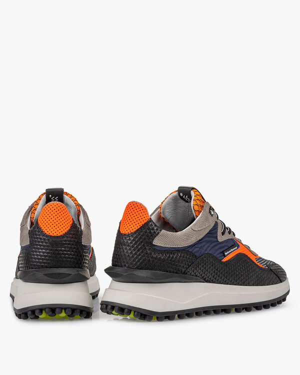 Noppi sneaker su&egrave;de zwart