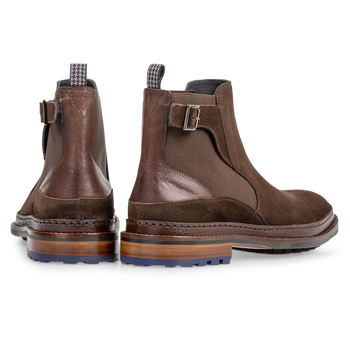 Chelsea boot donkerbruin su&egrave;de