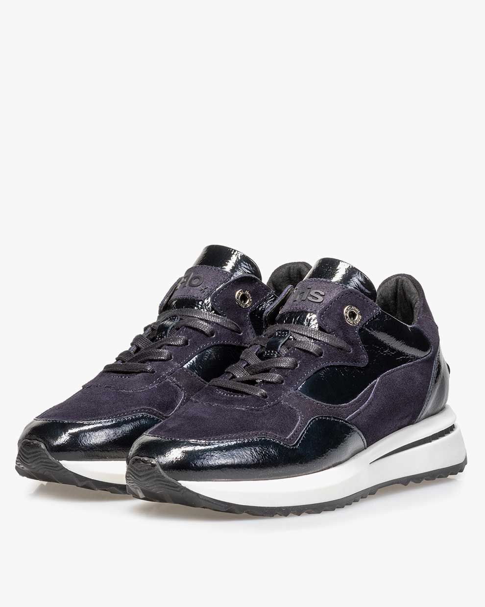 Floris van bommel sales dames sneaker blauw