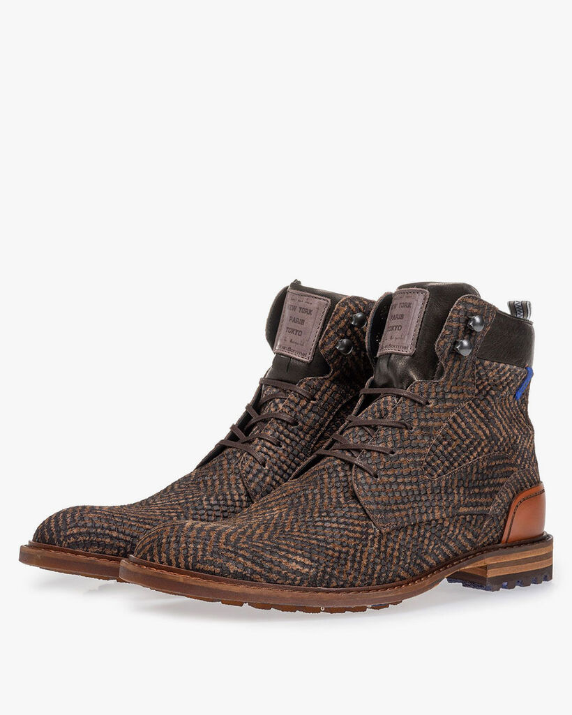 Crepi boot bruin met print