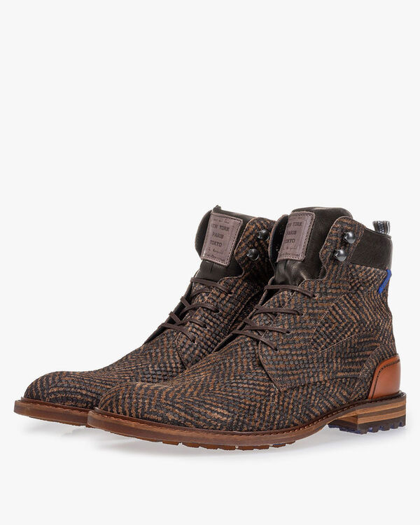 Crepi boot bruin met print