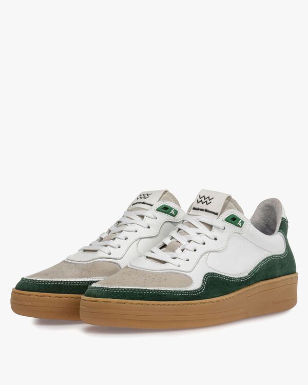 Sneaker suede leather green