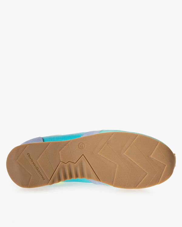 Sneaker nubuck leather blue