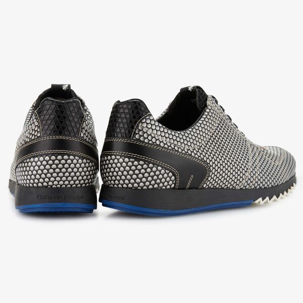 Floris van Bommel grijze leren sneaker