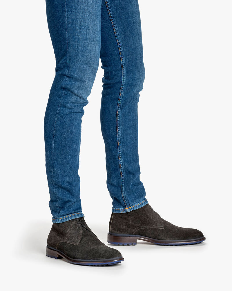 Veterboot su&egrave;de donkergroen