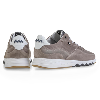 Nineti taupe suede leather