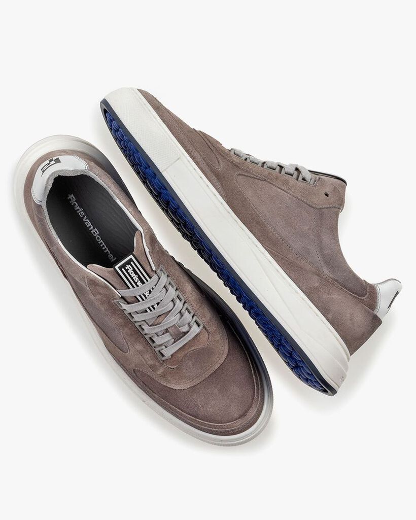 Sneaker su&egrave;de grijs