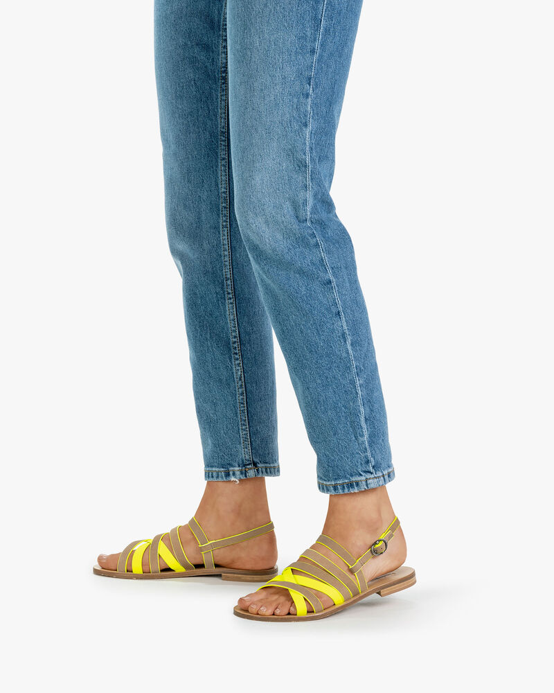 Sandaal su&egrave;de beige