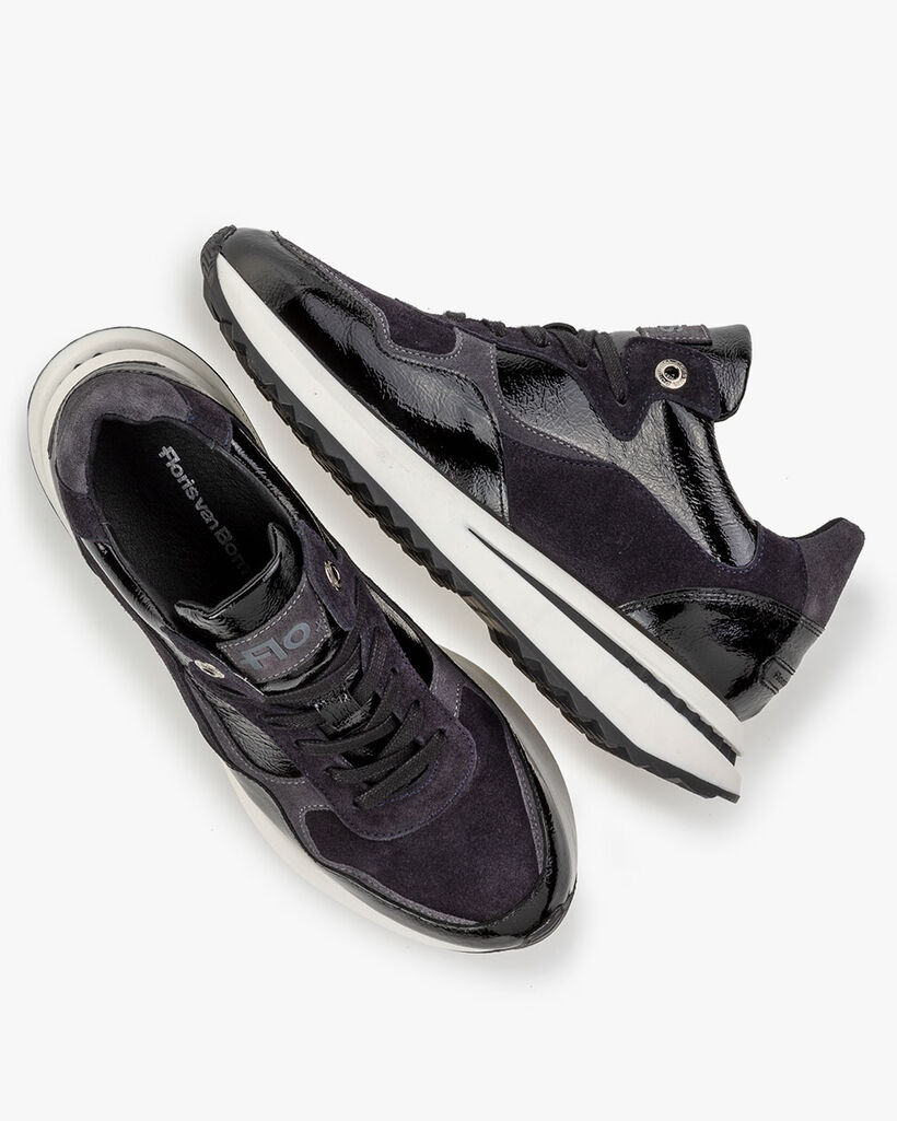 Sneaker lakleer zwart