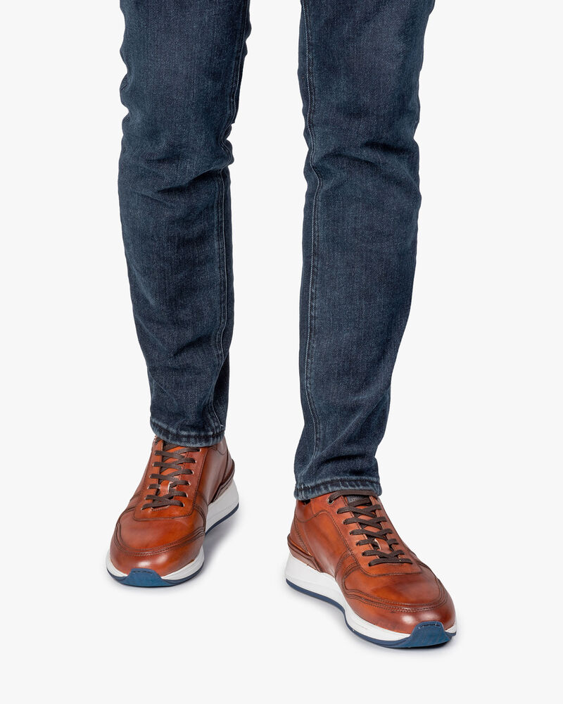 Sneaker kalfsleer cognac
