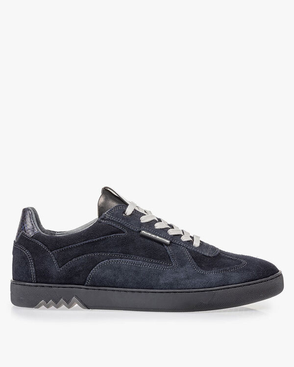 Sneaker donkerblauw su&egrave;de