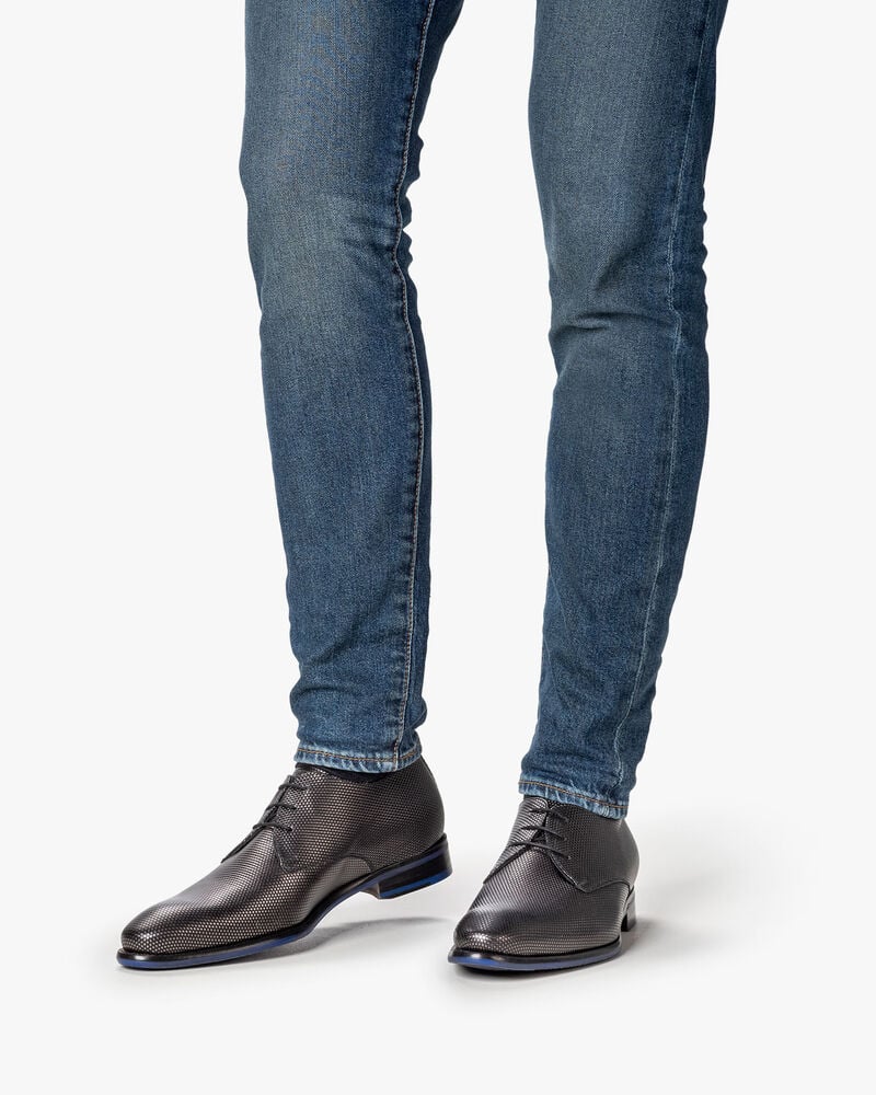 Veterschoen metallicprint brons