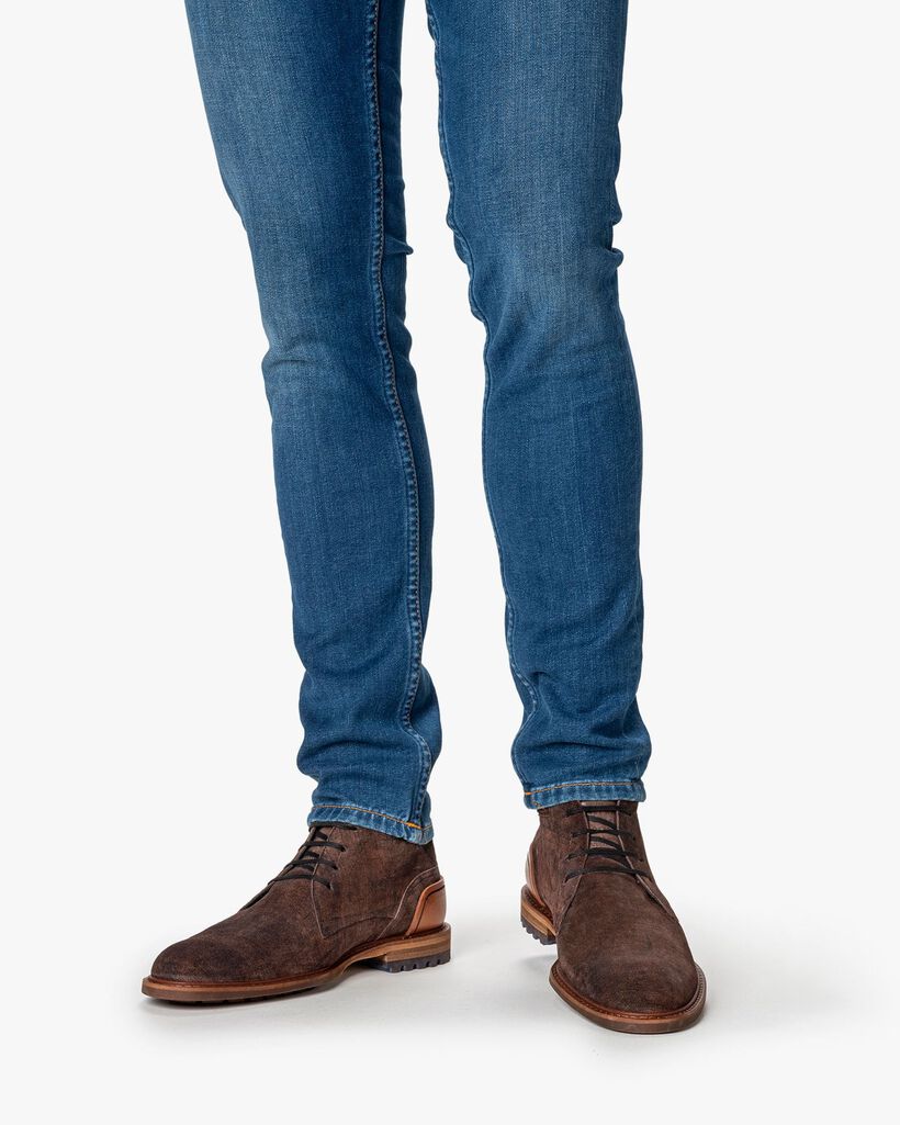 Veterboot su&egrave;de cognac