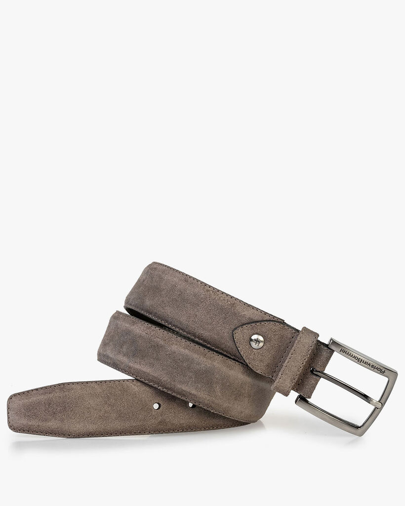 Belt suede taupe
