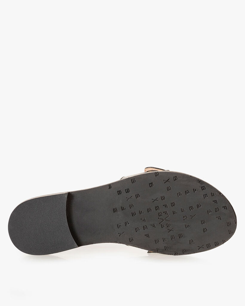 Slipper calf leather black
