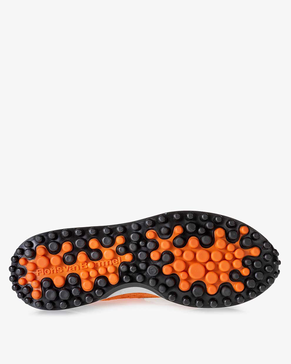 Noppi EK sneaker suède oranje | Floris van Bommel Official®