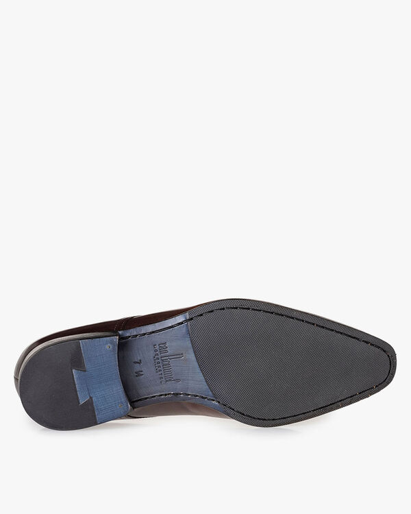 Donkerbruine kalfsleren veterschoen