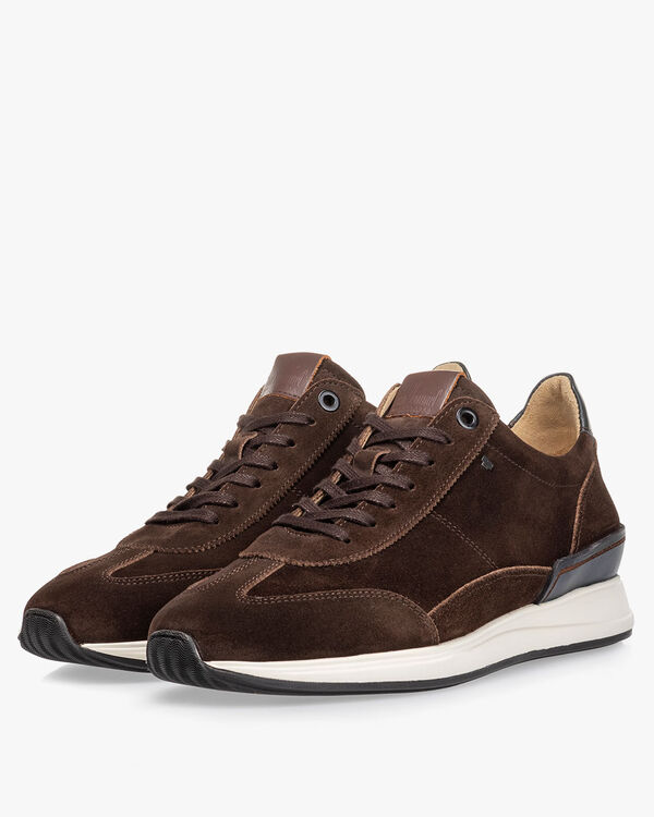 Sneaker suede dark brown