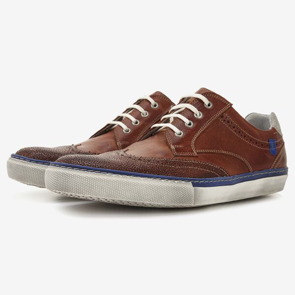 Floris van Bommel cognac leren heren sneaker