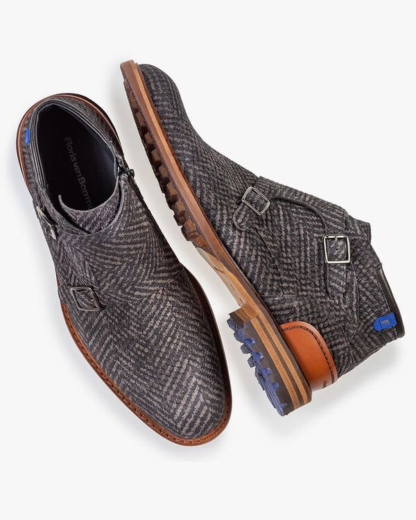 Boot grey with buckle