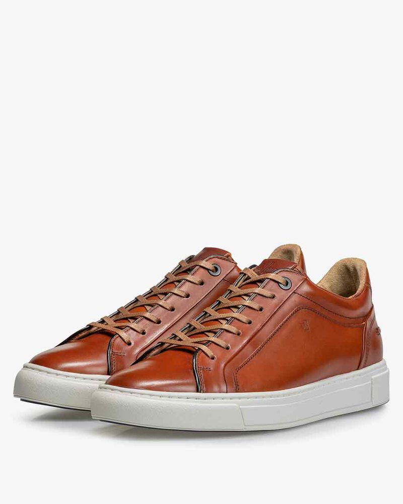 Sneaker kalfsleer cognac