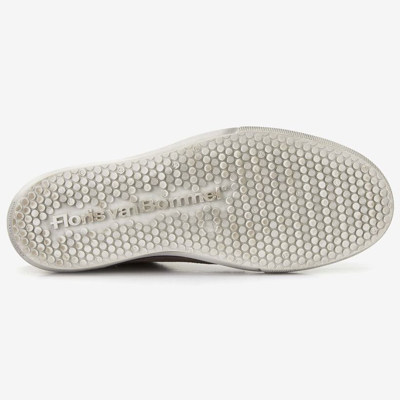 Floris van Bommel taupe suède heren sneaker