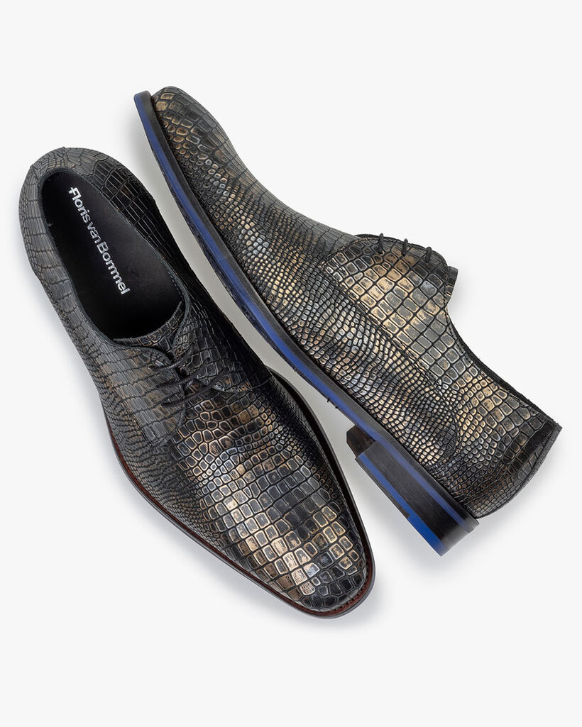 Veterschoen metallic brons