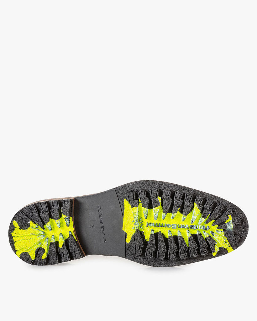 Chelsea boot black with print